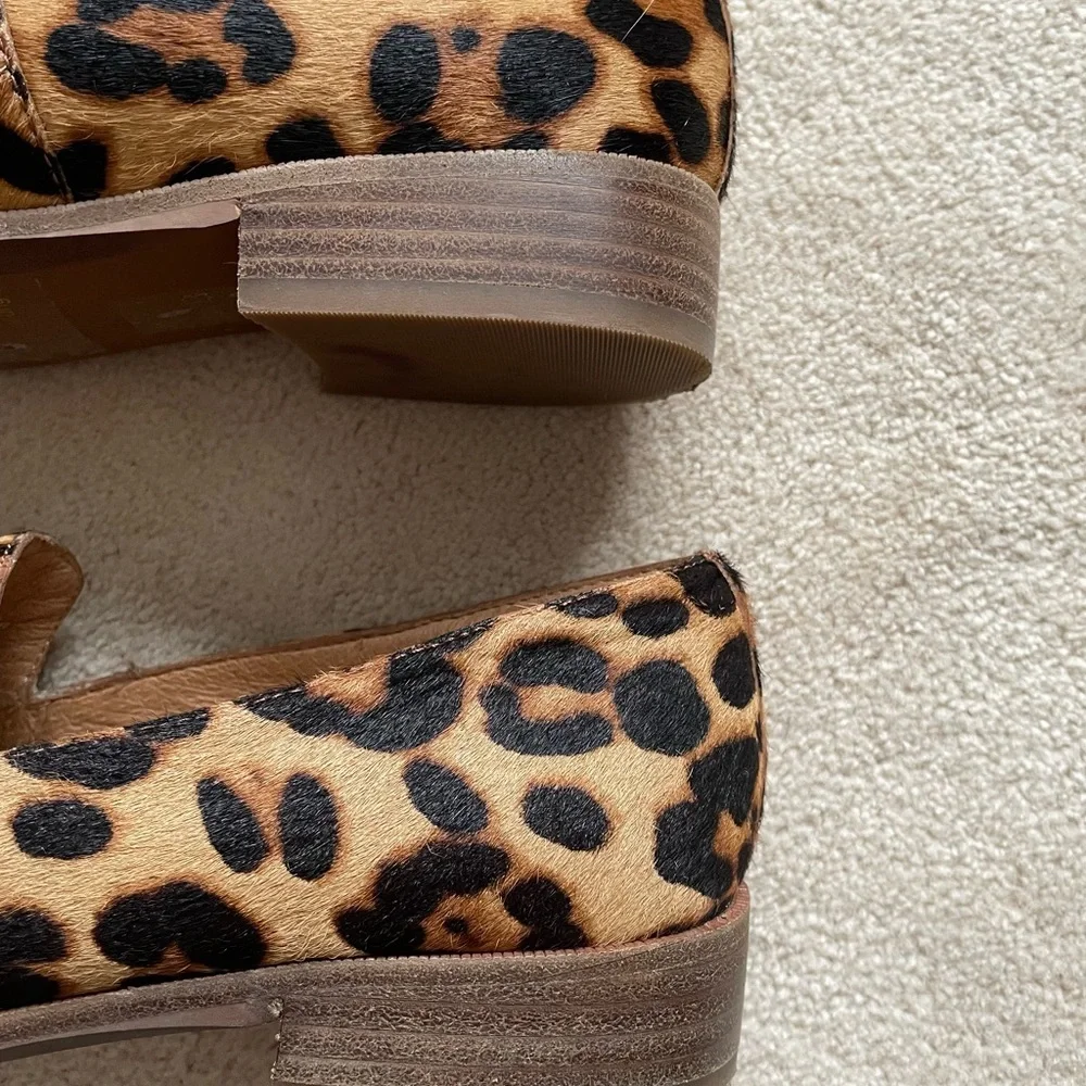Madewell The Frances Loafer in Leopard Calf Hair Truffle Multi Color Size 7 - Picture 15 of 15